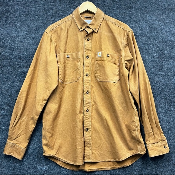 Carhartt Other - Carhartt Men's Relaxed Fit Midweight Canvas Long-Sleeve Shirt Size M
